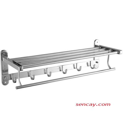 COMBO 2 bộ sen cây inox 304 + 2 Máng khăn tầng + 2 Lọc rác 12x12cm