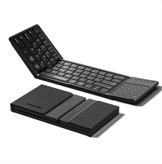 Bàn phím gấp gọn không dây Bluetooth Newmen BK66 Foldable với Touchpad - Hàng chính hãng