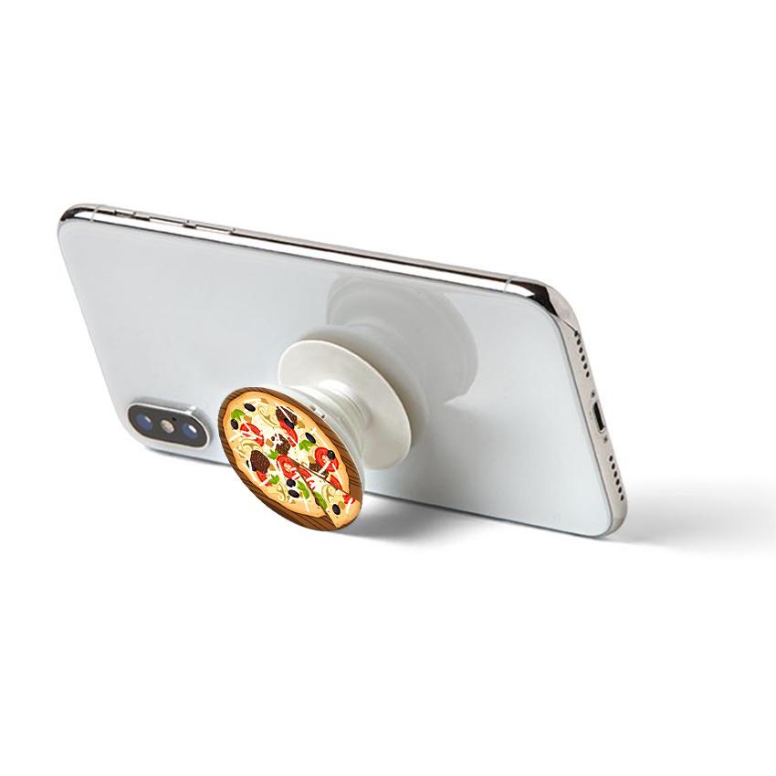 Gía đỡ điện thoại đa năng, tiện lợi - Popsocket - In hình PIZZA - Hàng Chính Hãng