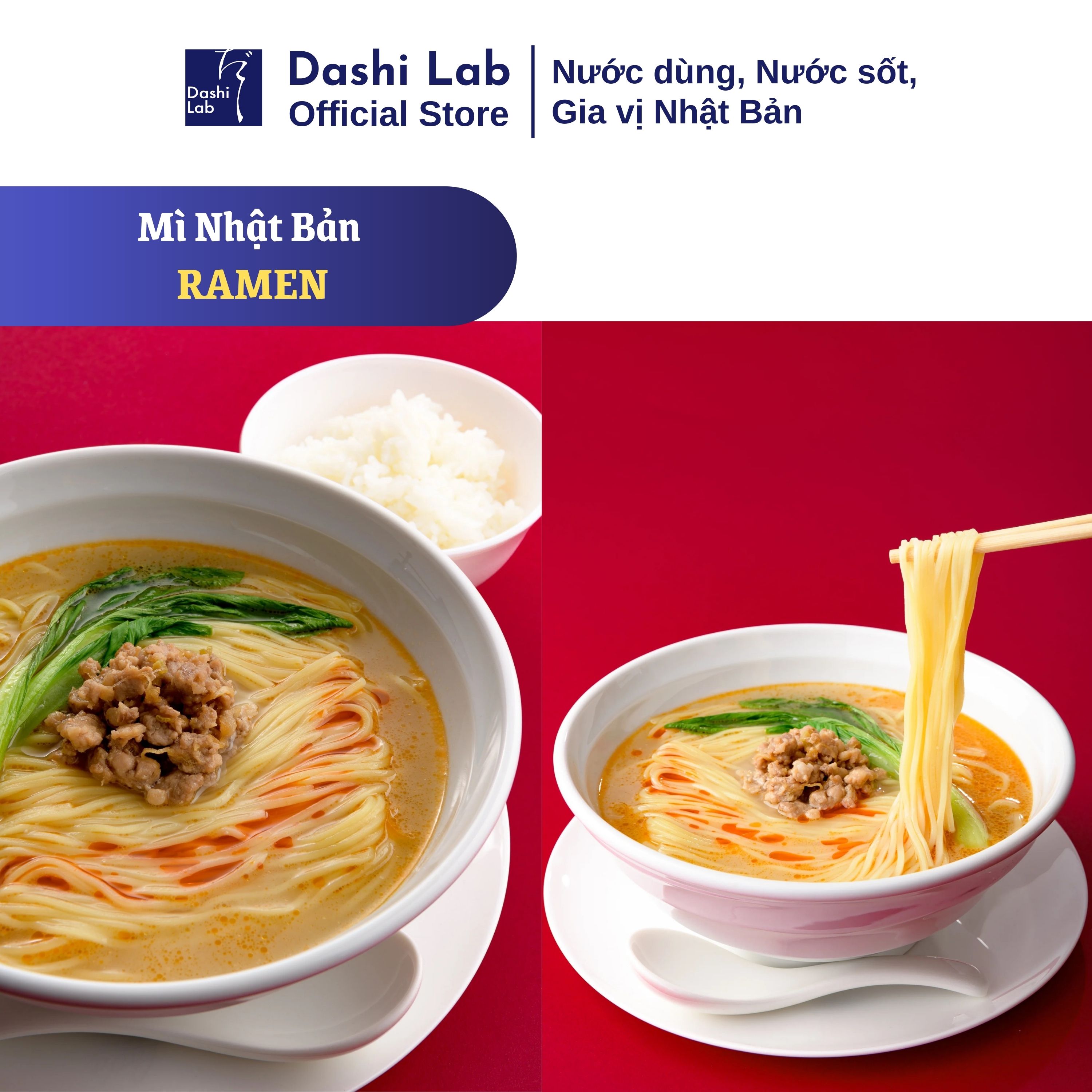 MÌ RAMEN NHẬT BẢN CAO CẤP OGAWA SEIMEN Chay Mặn Đều Dùng Được 250G