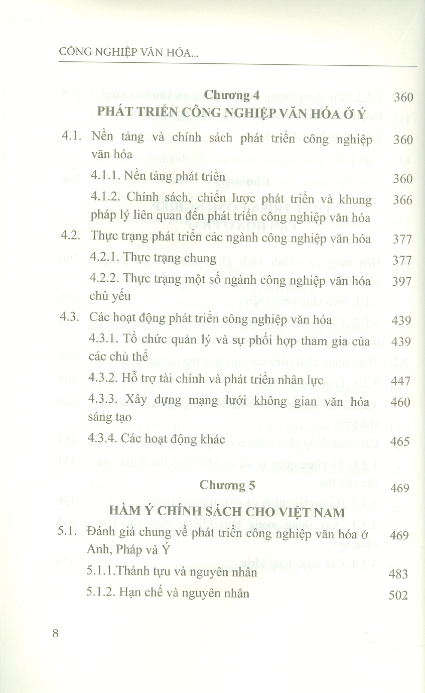 Công Nghiệp Văn Hóa Một Số Nước Châu Âu Và Kinh Nghiệm Cho Việt Nam (Sách chuyên khảo) - Viện Hàn lâm Khoa học Xã hội Việt Nam - Viện nghiên cứu Châu Âu - Nguyễn Thị Ngọc chủ biên