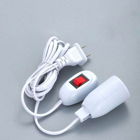 Đui đèn dây điện dành cho bóng led liền dây E27 có công tắc dài nhiều kích thước từ 3-10m màu trắng chống vỡ, chống thấm nước