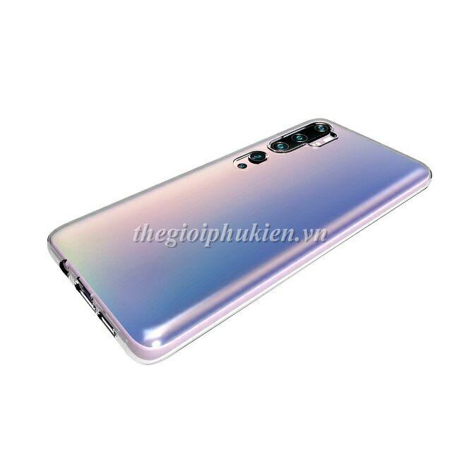 Ốp lưng silicon dẻo trong suốt cho điện thoại Xiaomi Mi Note 10 Pro