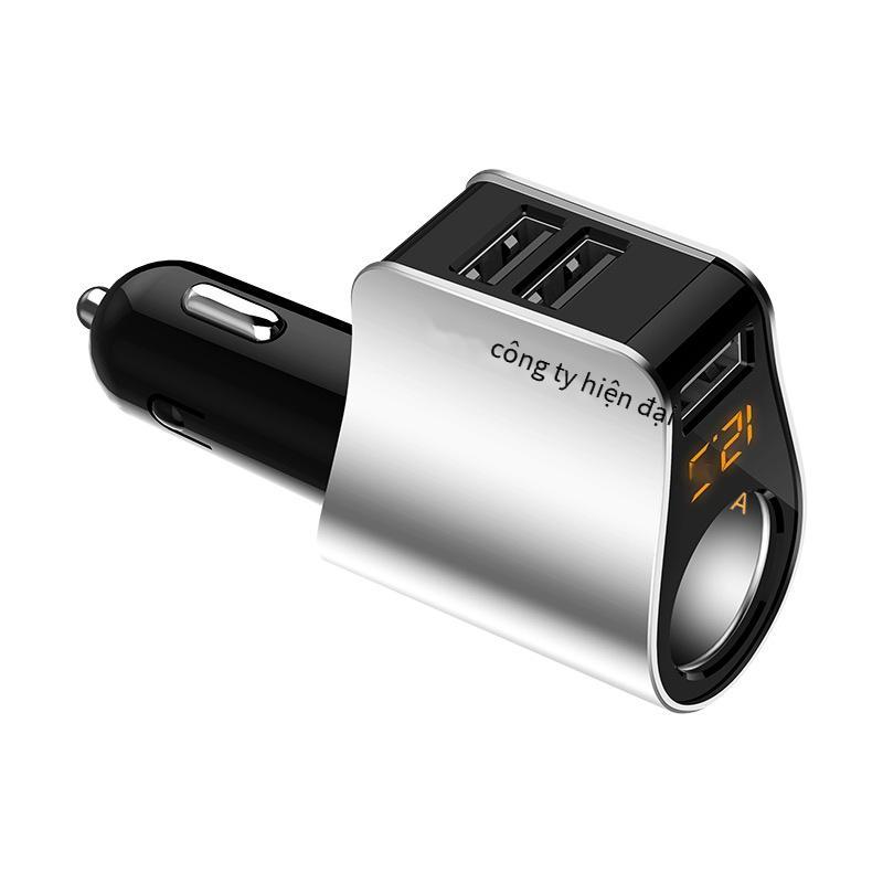 Bộ sạc xe hơi tốt nhất bộ sạc xe hơi sạc nhanh USB kép điện thoại di động trên xe hơi sạc nhanh bật lửa một kéo hai bộ sạc qc3.0
