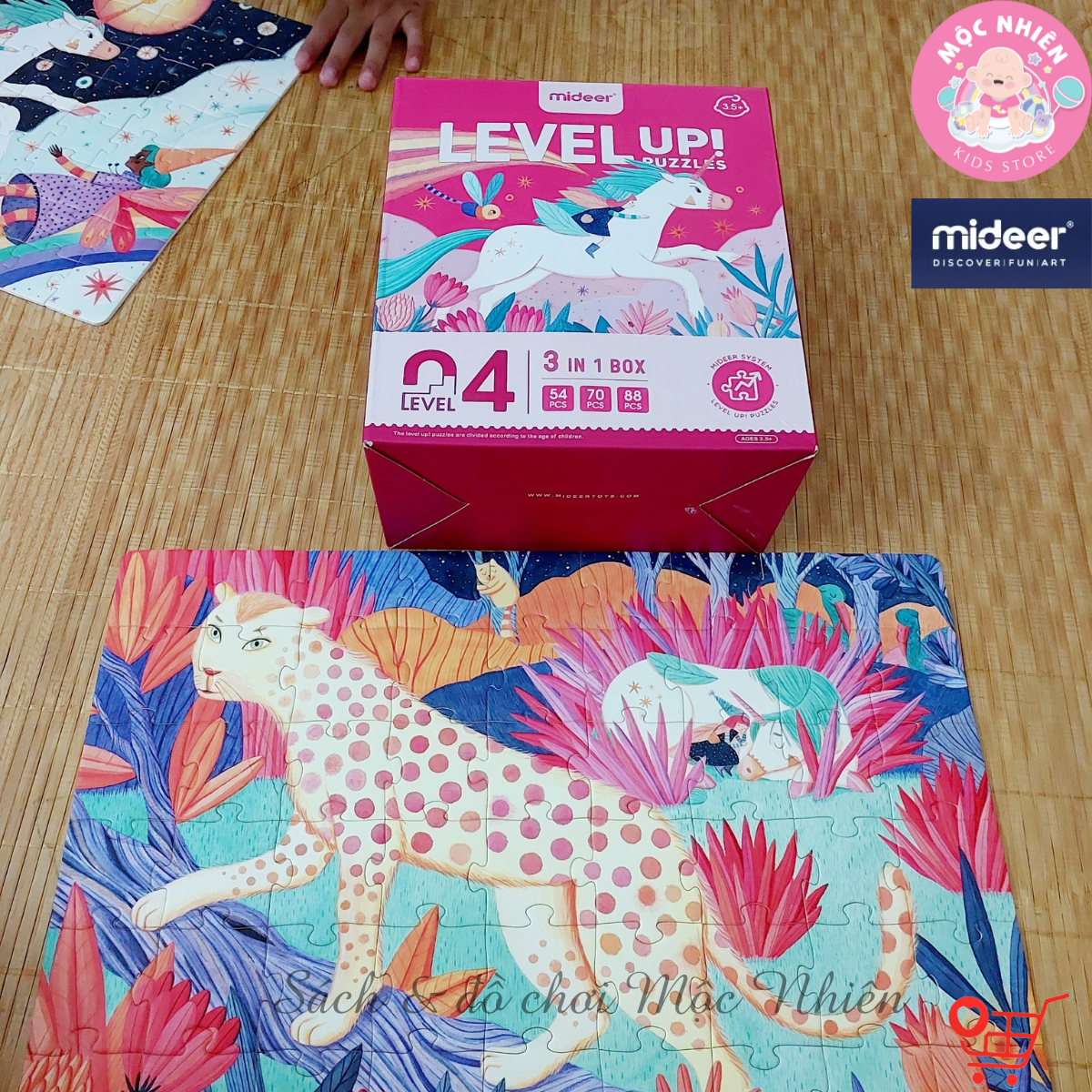 Đồ Chơi Xếp Hình Puzzle Level 4 Mideer - Kỳ lân và Ngựa hồng