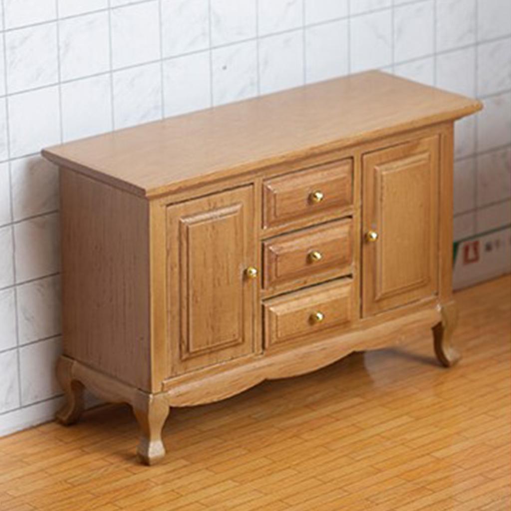 1:12 Dollhouse Modern Handmade Cabinet Furniture Decoration