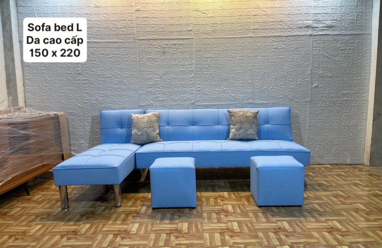 Bộ sofa bed góc L tiện lợi Tundo giá rẻ cho chung cư, căn hộ mini