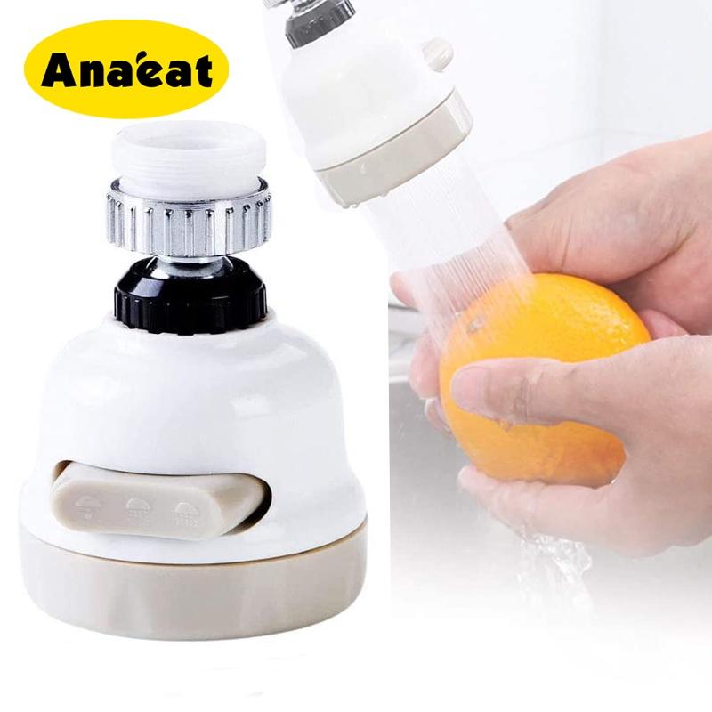 Đầu Nối Vòi Nước ANAEAT 3 Cấp Độ Có Thể Điều Chỉnh Xoay 360 Độ Lọc Tiết Kiệm Nước