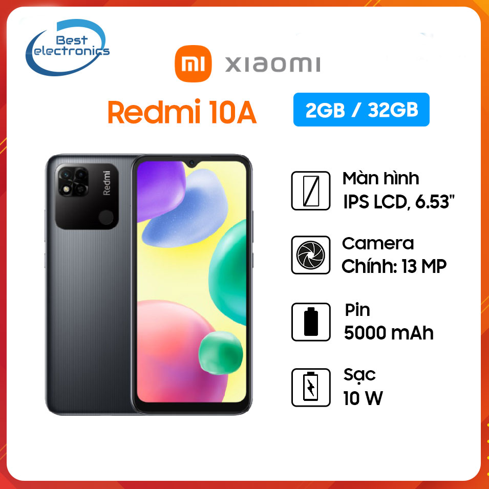 Điện thoại Giá Rẻ 10A (2GB/32GB) | Điện Thoại Gaming Quay phim Full HD, tấm nền IPS LCD chất lượng, pin 5000mAh | Điện Thoại Chụp Hình Đẹp