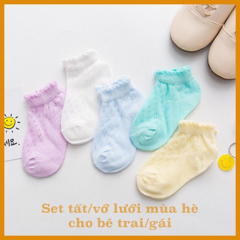 Set 5 đôi vớ/tất lưới cho bé