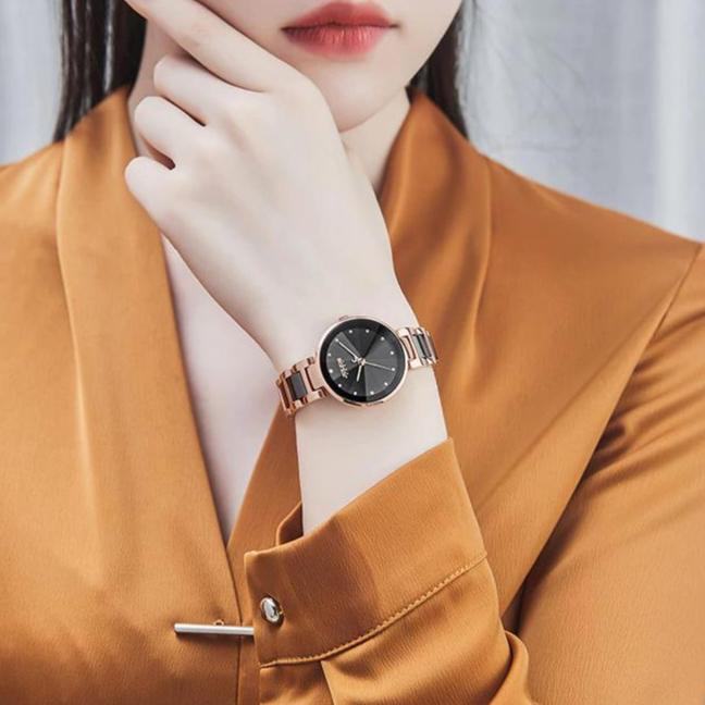 Đồng Hồ Nữ Chính Hãng Julius Cao Cấp Dây Thép Kim Loại Chống Nước Kính Khoáng Đường Kính 30mm JA-1209D