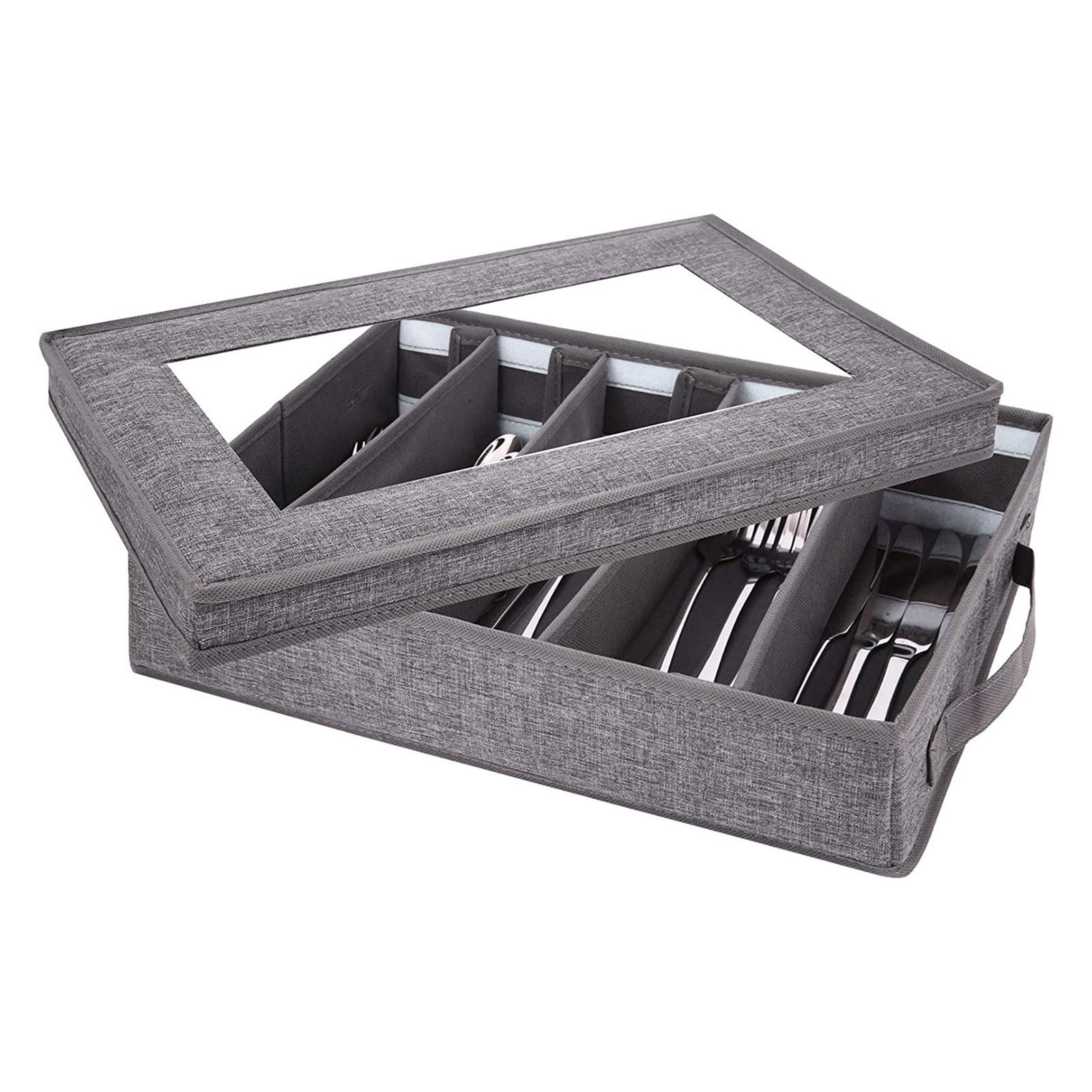 Cutlery Storage Holder Flatware Utensil Storage Case Box for Cutlery Office