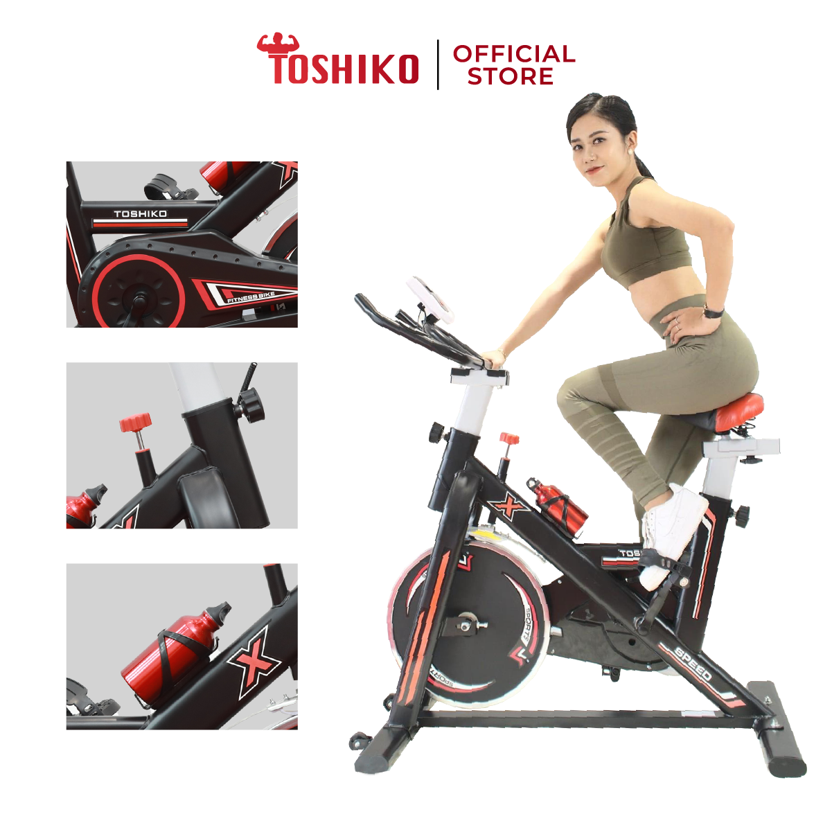 Xe đạp tập thể dục tại nhà Toshiko X8 - giúp tăng cơ hiệu quả