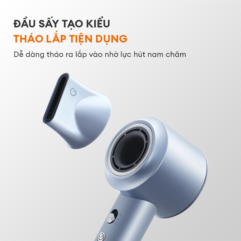 Máy Sấy Tóc Tạo Kiểu Đa Chức Năng Gaabor màu hồng Công Nghệ Ion Giảm Hư Tổn Tóc Cao Cấp HD-M01B - Hàng Chính Hãng