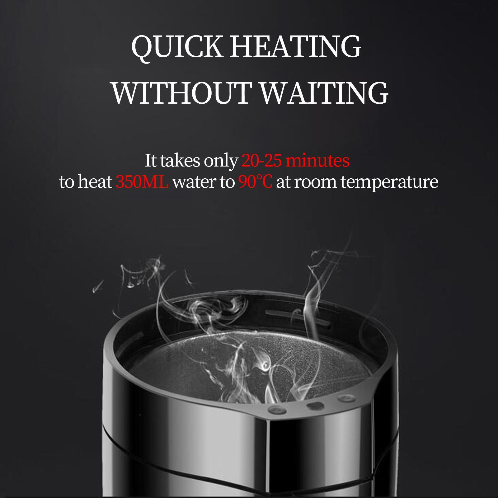 12V 24V Car Kettle Boiler Touch Enabled Temperature Display for Tea