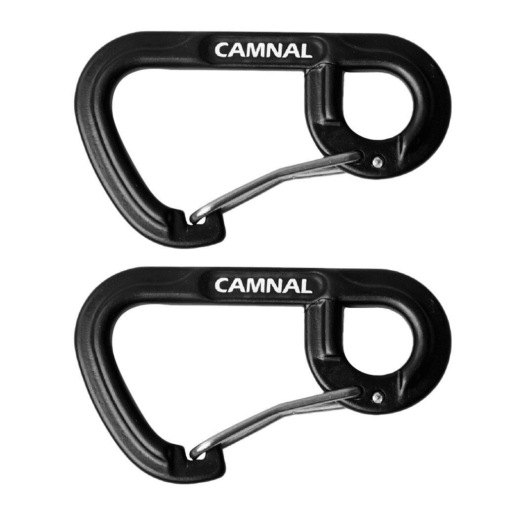 4Pcs Aluminum Keychain Buckle Carabiner Clasps Clip for Key Camping Backpack