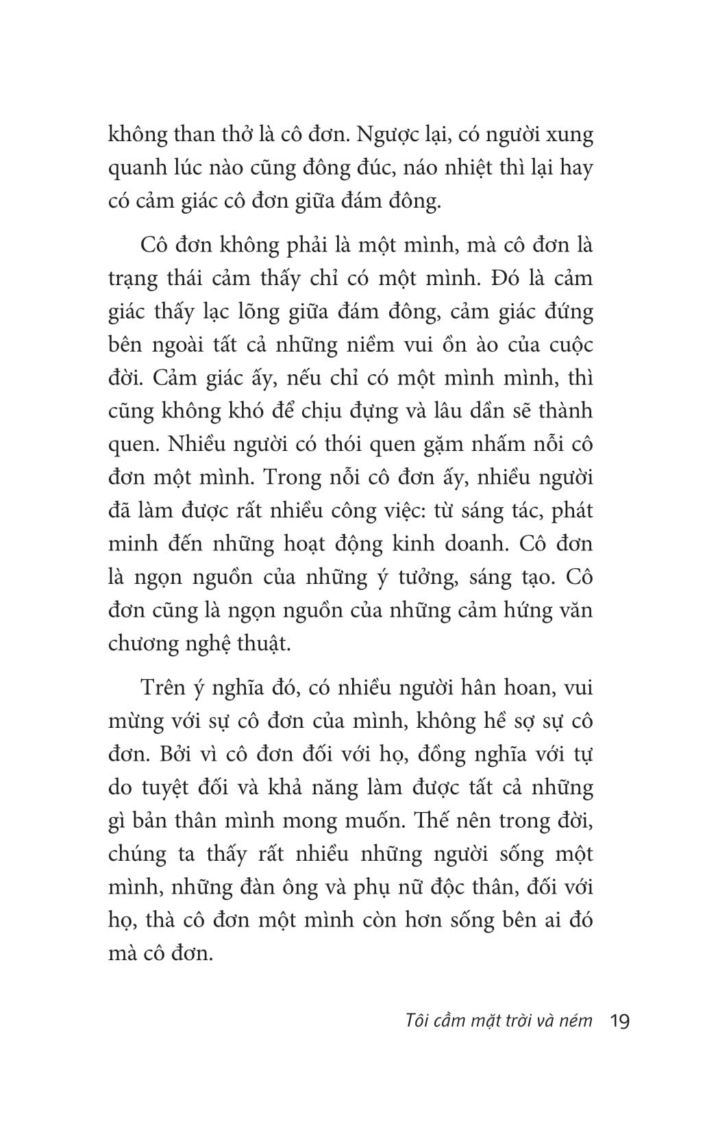 Tôi Cầm Mặt Trời Và Ném