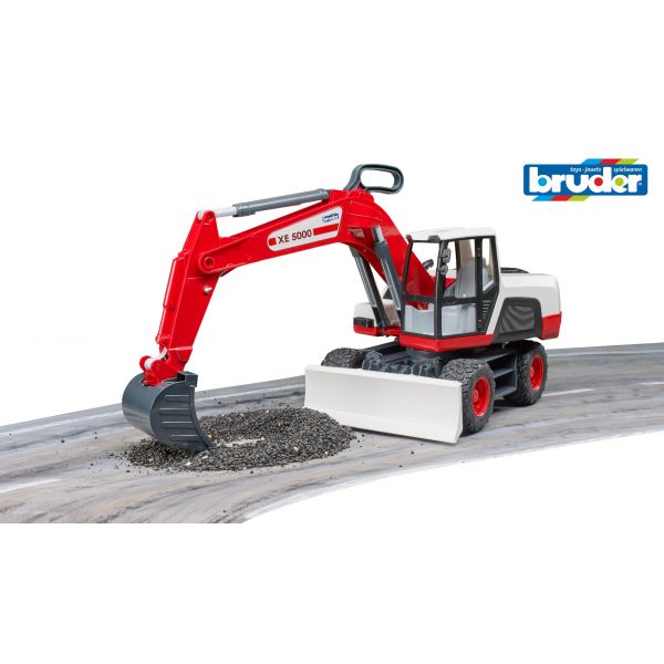 Đồ chơi dạng mô hình theo tỷ lệ thu nhỏ 1:16 Xe xúc đỏ BRUDER BRU03411