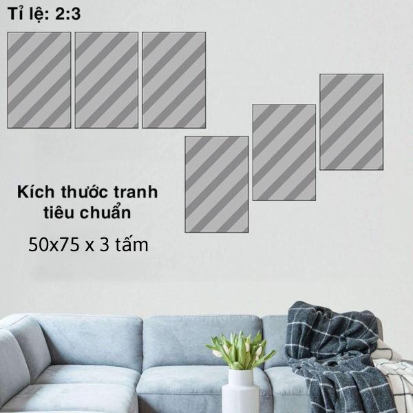 Tranh phong cách bắc âu hiện đại , tranh tráng gương decor trang trí T915