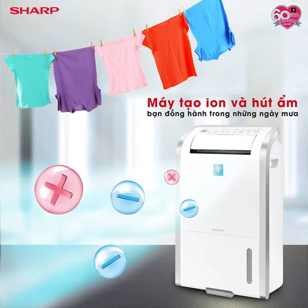 MÁY HÚT ẨM SHARP DW-D20A-W (50M2) - Hàng chính hãng