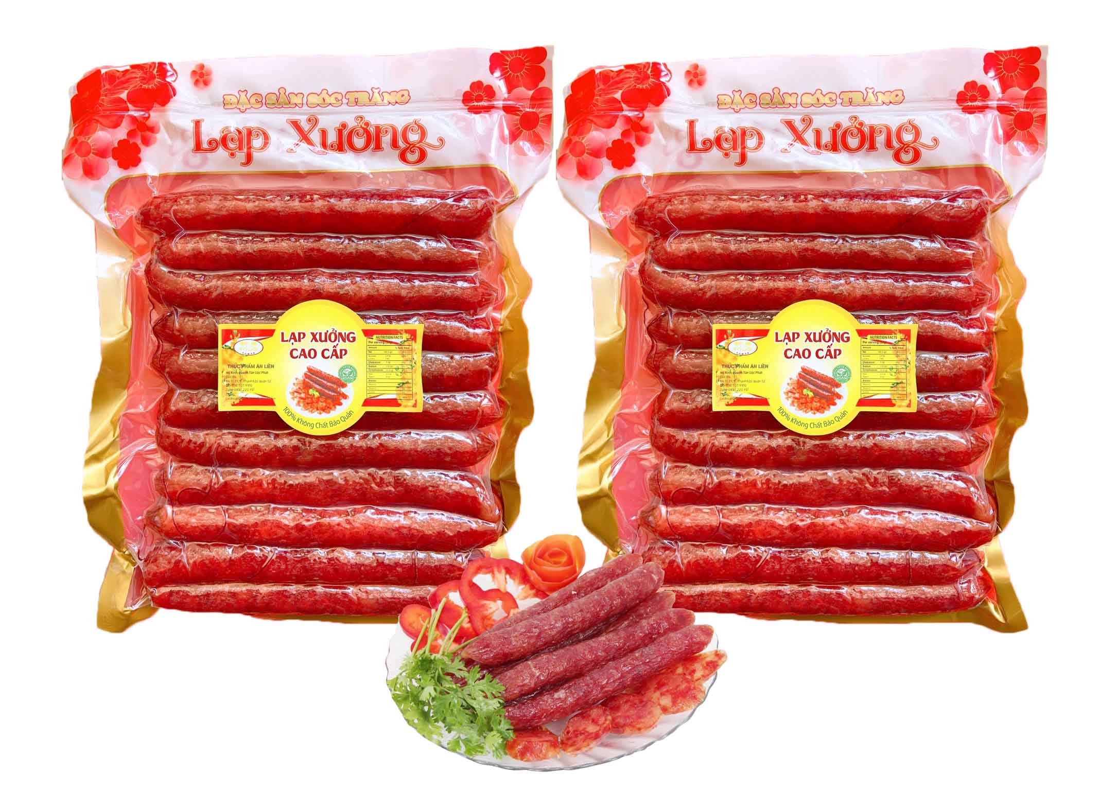 1KG LẠP XƯỞNG TÔM THƯỢNG HẠNG TLP - COMBO 2 BỊCH