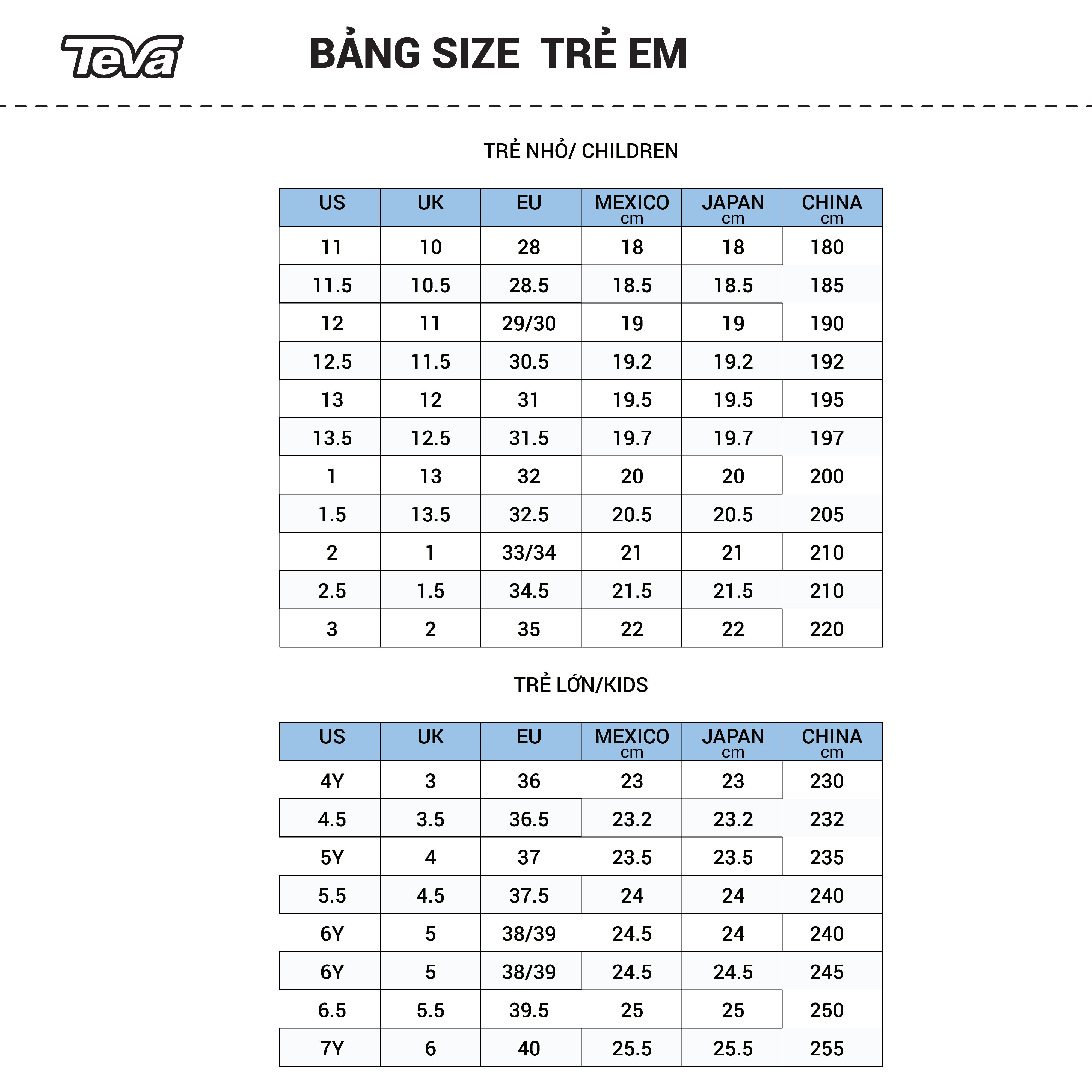 Giày sandal trẻ em Teva Hurricane Xlt2 - 1019390C