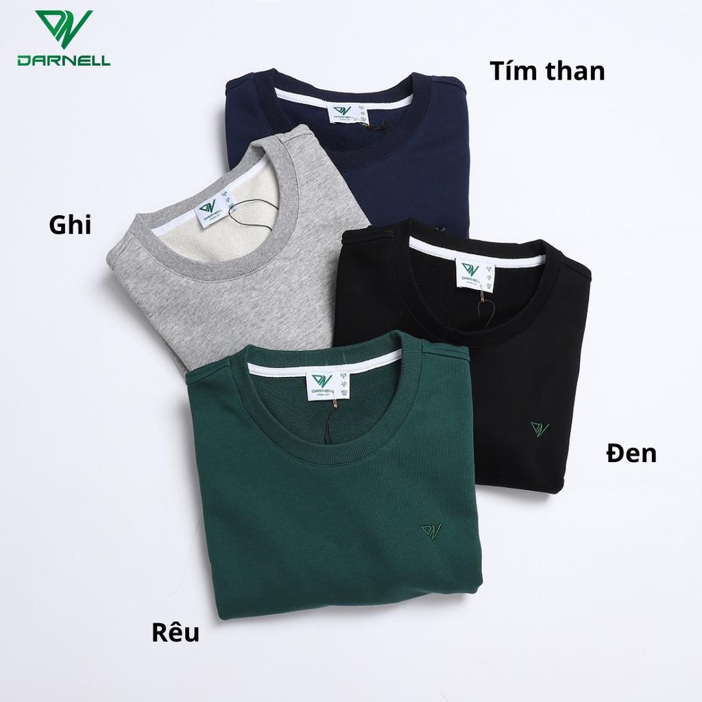 Áo Nỉ Nam Trơn Màu Darnell, Áo Sweater Hoodie Nam Chất Nỉ Dày Dặn Cao Cấp DN3011