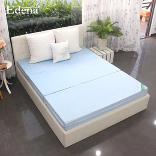 Nệm bông ép GẤP 3  Edena 160x198x9cm, dày 9cm (màu ngẫu nhiên)