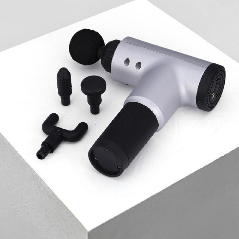 Súng Massage Fascial Gun 4 Đầu 6 Chế Độ