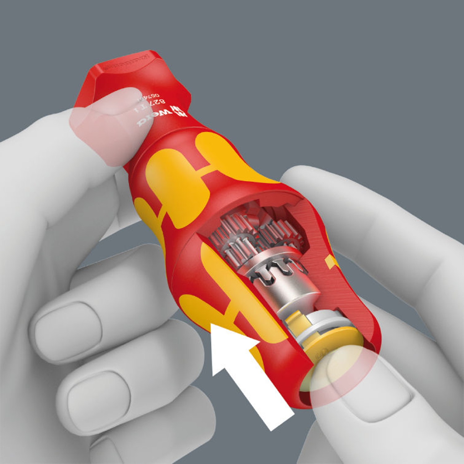 Cán vít cách điện chức năng Turbo 827 T i Kraftform Turbo hand holder Wera 05057481001