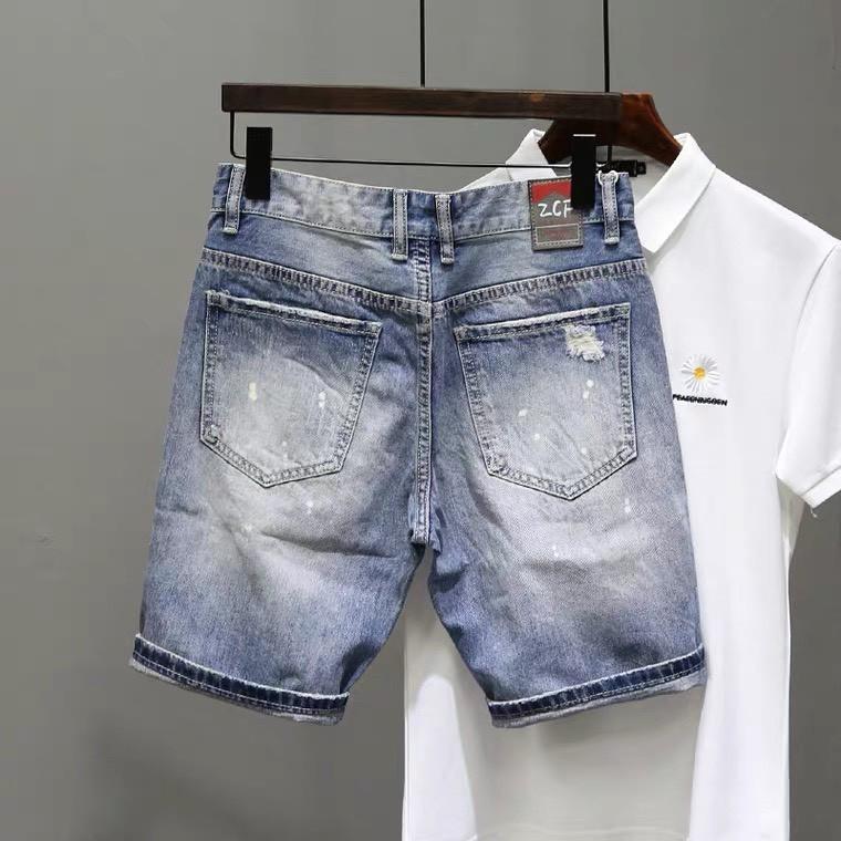 Quần Short Jean Nam Ngắn , Quần Bò Lửng Nam Co Giãn Siêu Chất OBOK Fashion QSN01