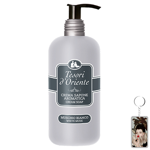 Sữa tắm xạ hương trắng Tesori D' Oriente White Musk 300ml + Móc khóa