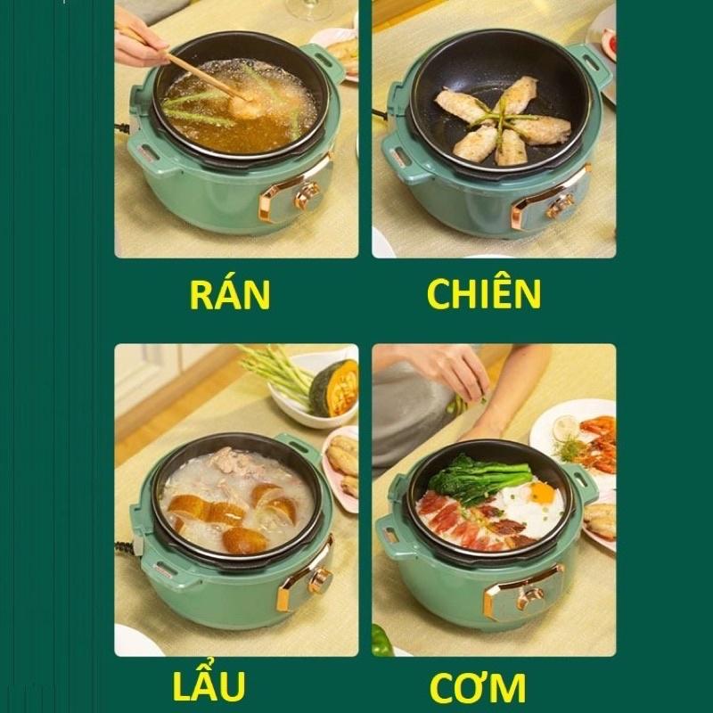 Nồi áp suất điện đa năng-dùng tích 3lít, nồi hầm, nồi nấu lẩu, nồi nấu ăn, nồi nướng, chiên, xào