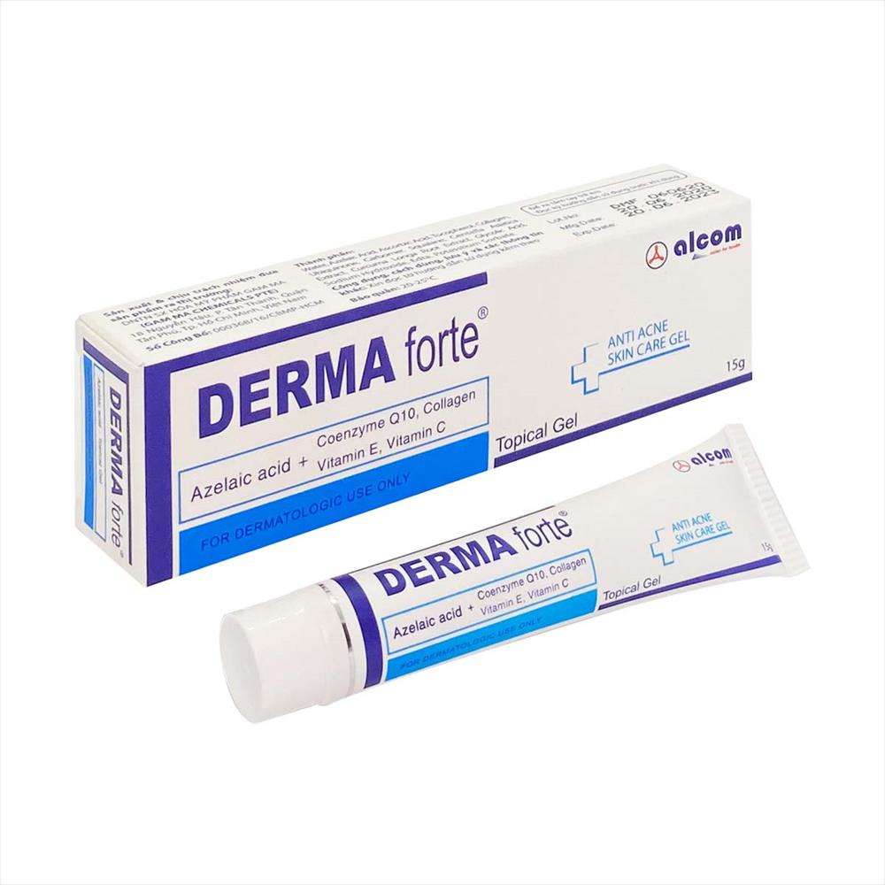 Derma Forte giảm mụn - Gel giảm mụn, giảm thâm Derma Forte 15g