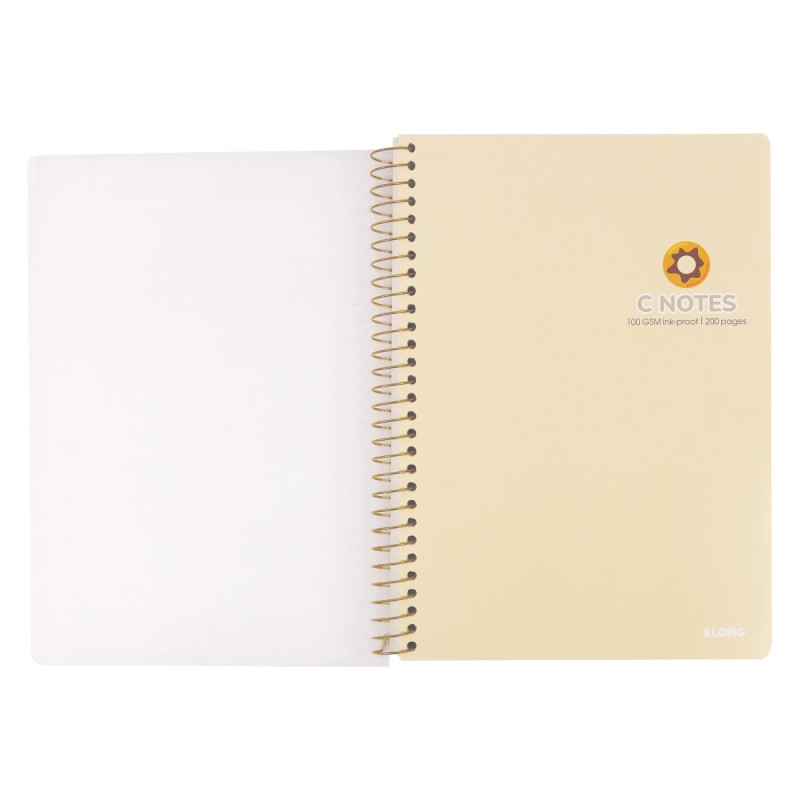 Vở C Notes (6 x 6) mm lò xo đơn bìa nhựa 2 mặt B5 200 trang 100/76; MS: 588
