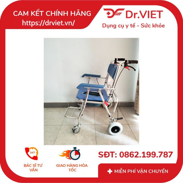 Ghế bô đa năng nhôm có bánh xe, thắng tay X-35