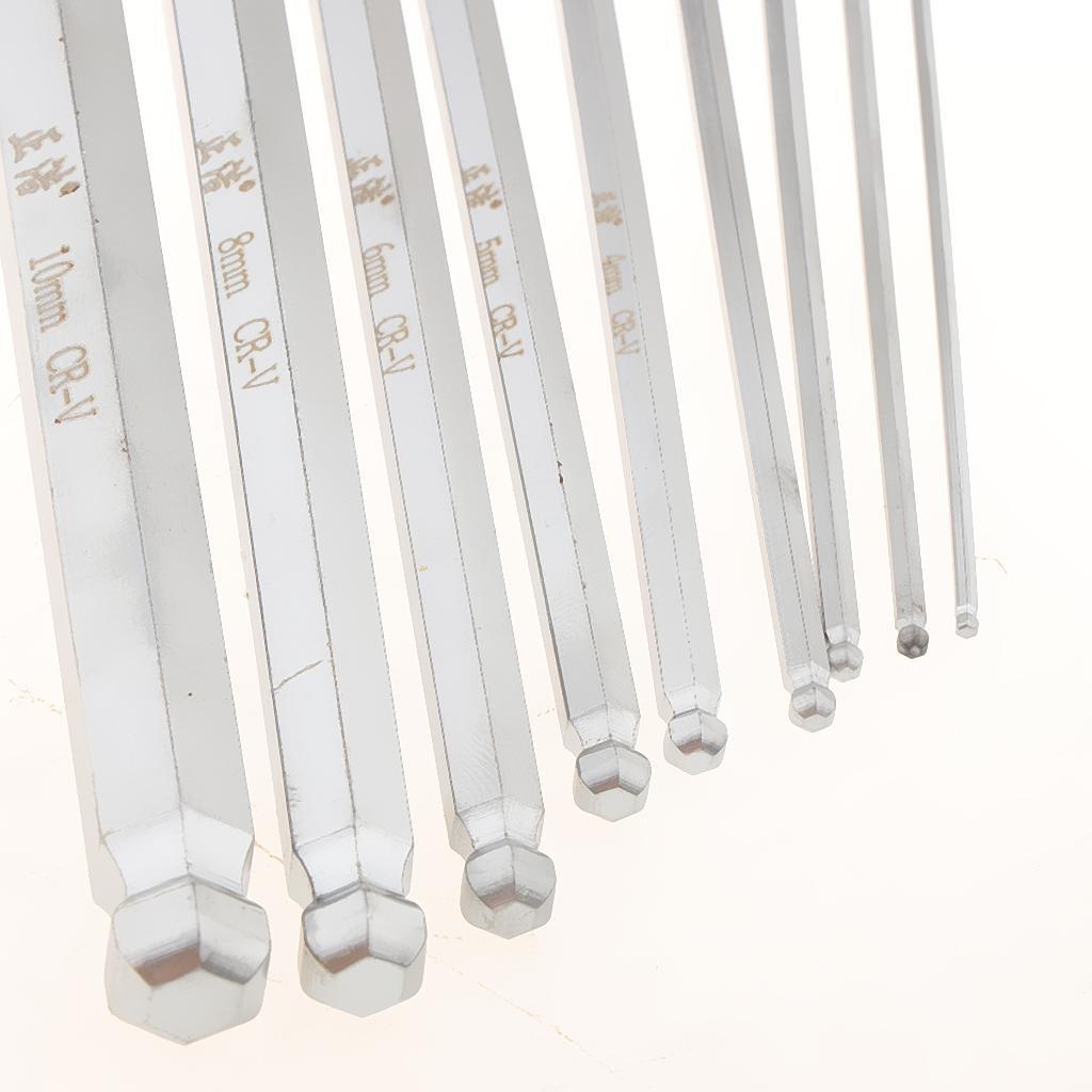 9 Pieces Case Set L-shaped Allen Wrenches