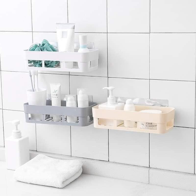 Khay/Kệ nhựa nhà tắm,nhà bếp gắn tường