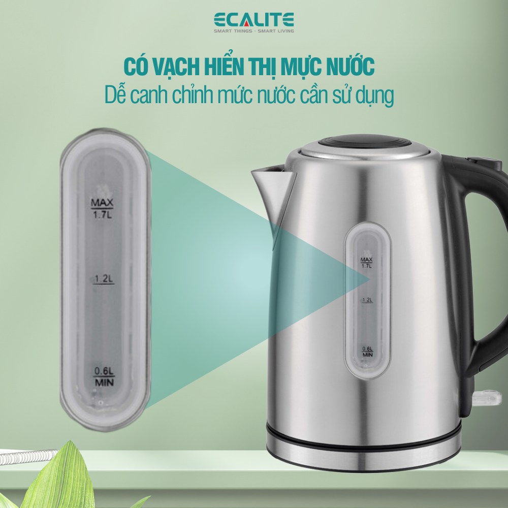 Bình Đun Siêu Tốc Ecalite EK-G1723 - Hàng Chính Hãng