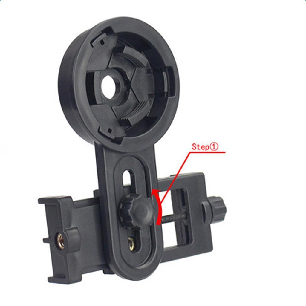 2 Pieces Universal Camera Adapter Smartphone Capturer Holder Mount Barcket for Binoculars Monocular Scopes Telescopes 26.4-46.4mm