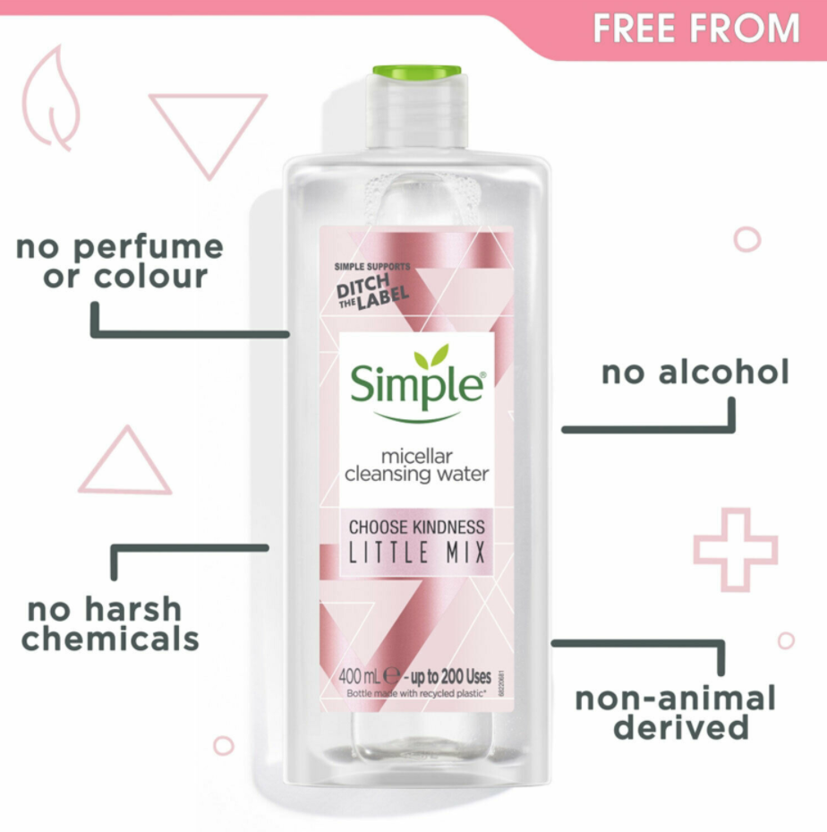 Nước tẩy trang Simple Cleansing Micellar Water