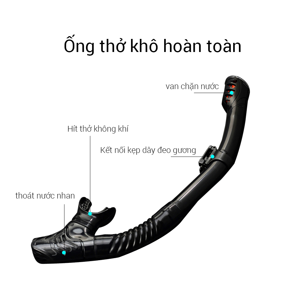 OneTwoFit kính lặn biển,Mặt nạ lặn với ống thở chống hơi thoải mái bảo vệ mắt,mặt nạ lặn với mắt kính cường lực ET005001