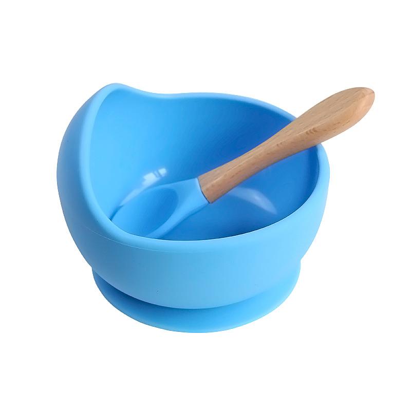 1 Bộ Núm Silicone Mềm Cho Ăn Bát Bộ Thực Phẩm Bộ Đồ Ăn Kẹo Màu Trẻ Em Món Ăn Không Trơn Trượt Cho Bé Đồ Ăn Cho Bé huấn Luyện Bát