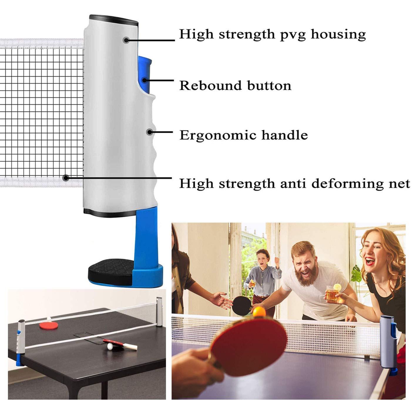 Lưới bóng bàn có thể thu vào Hoàn hảo cho bàn bóng bàn, bàn làm việc