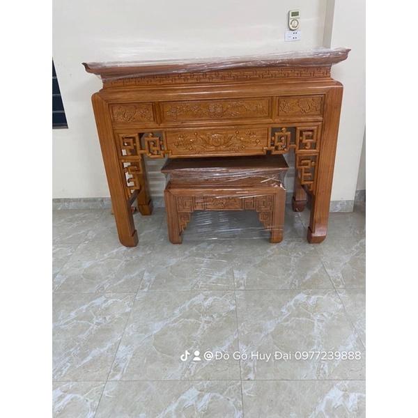 Bộ bàn thờ gỗ sồi nga 127cm
