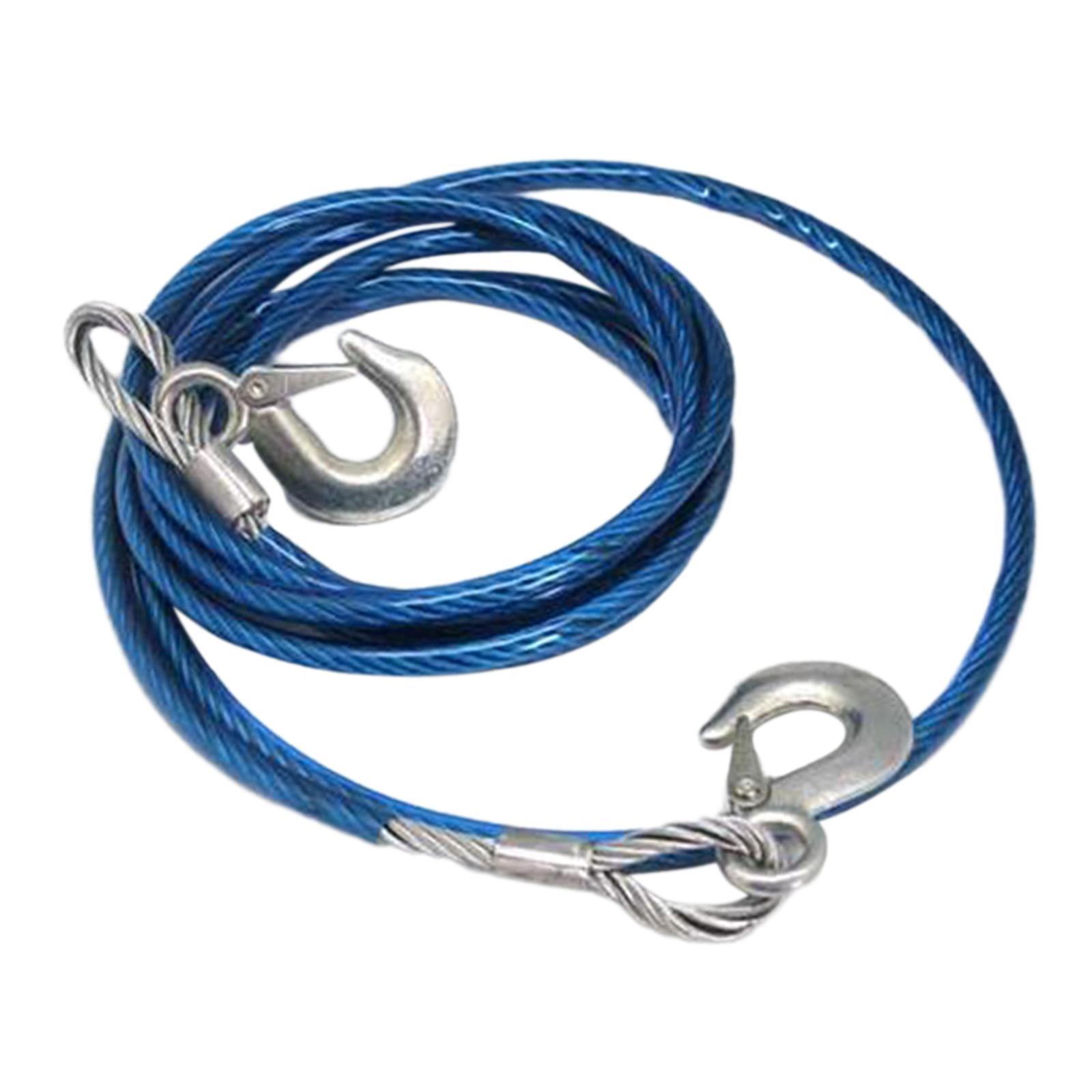 Trailer Rope Durable Heavy Duty Tow Strap with Hooks for Towing Hauling