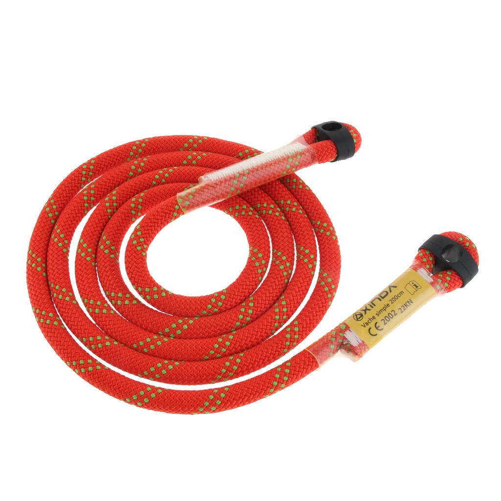 Outdoor Rock Climbing Nylon Pre-sewn Eye-to-Eye Prusik Loop Rope Lanyard 60cm