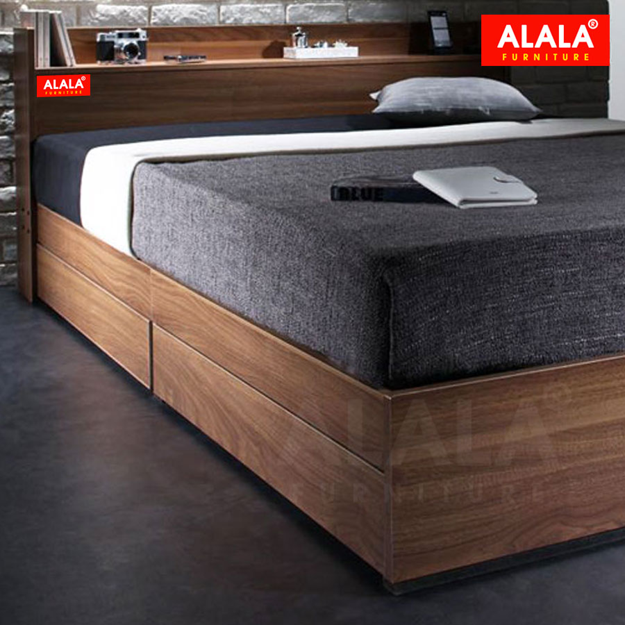 Giường ngủ ALALA11 + 2 hộc kéo / Miễn phí vận chuyển và lắp đặt/ Đổi trả 30 ngày/ Sản phẩm được bảo hành 5 năm từ thương hiệu ALALA/ Chịu lực 700kg