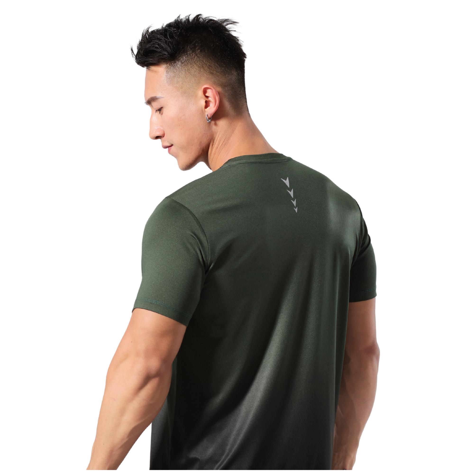 Áo Thun Nam Thể Thao Cổ Tròn Tập Gym Chạy Bộ Beatme Form Body Vái Siêu Mát Màu Xanh Rêu Ombre Thoải Mái Tập Luyện Mùa Hè