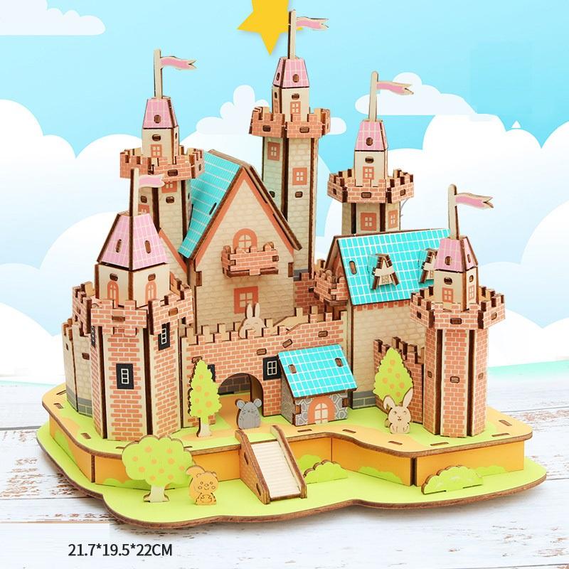 Đồ chơi lắp ráp gỗ 3D mô hình Paradise Castle